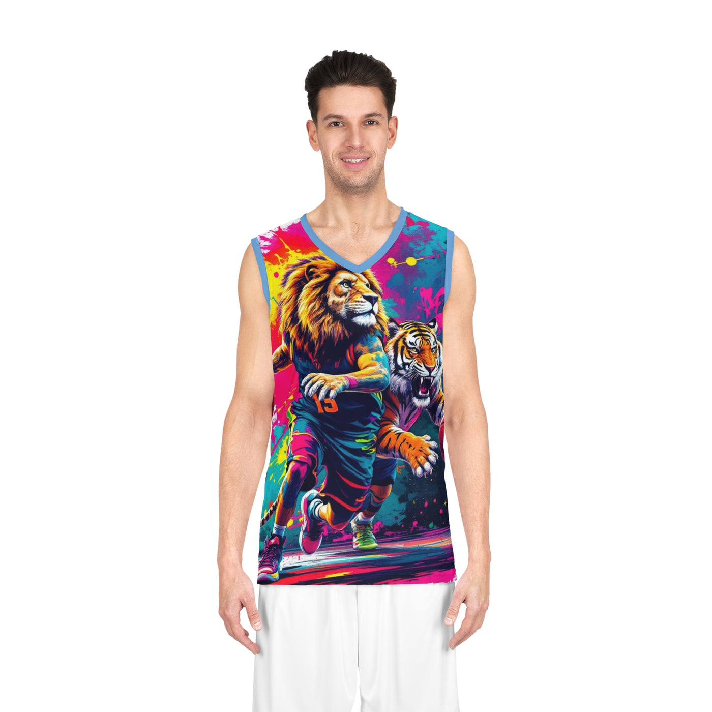 Ka-Ching Vibrant Basketball Tank Jersey, Cool Sports Apparel, Funky Athletic Wear, Unique Gift for Sports Lovers, Streetwear Style