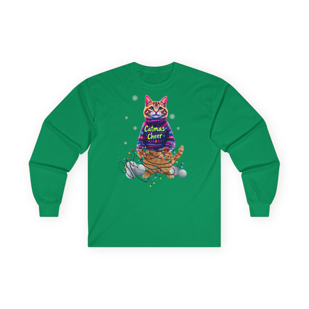 Cat Long Sleeve Tee, Unisex Cat Lover Shirt, .