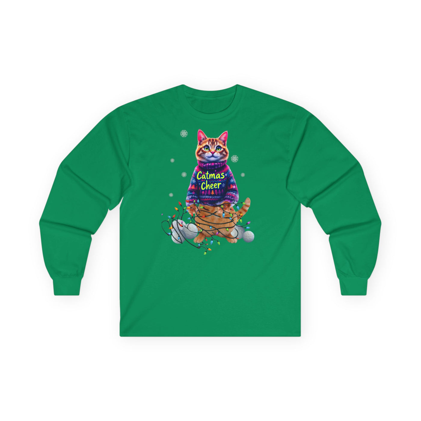 Cat Long Sleeve Tee, Unisex Cat Lover Shirt, .