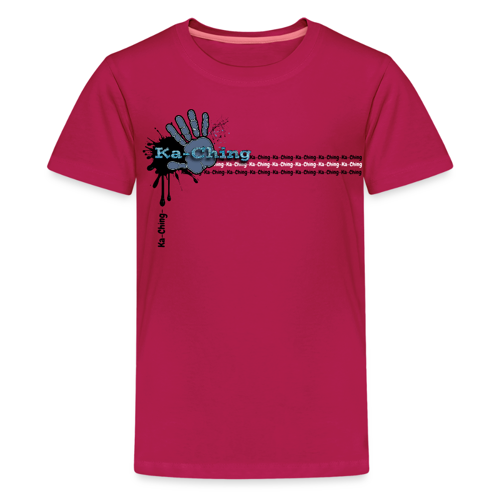 Unisex T-Shirt Ching Blue Logo - dark pink