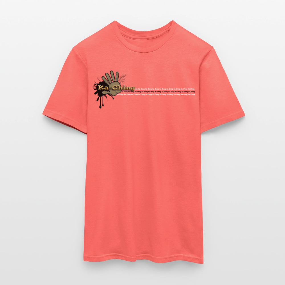Unisex T-Shirt Ching Gold Logo CHGD-T-02c - coral