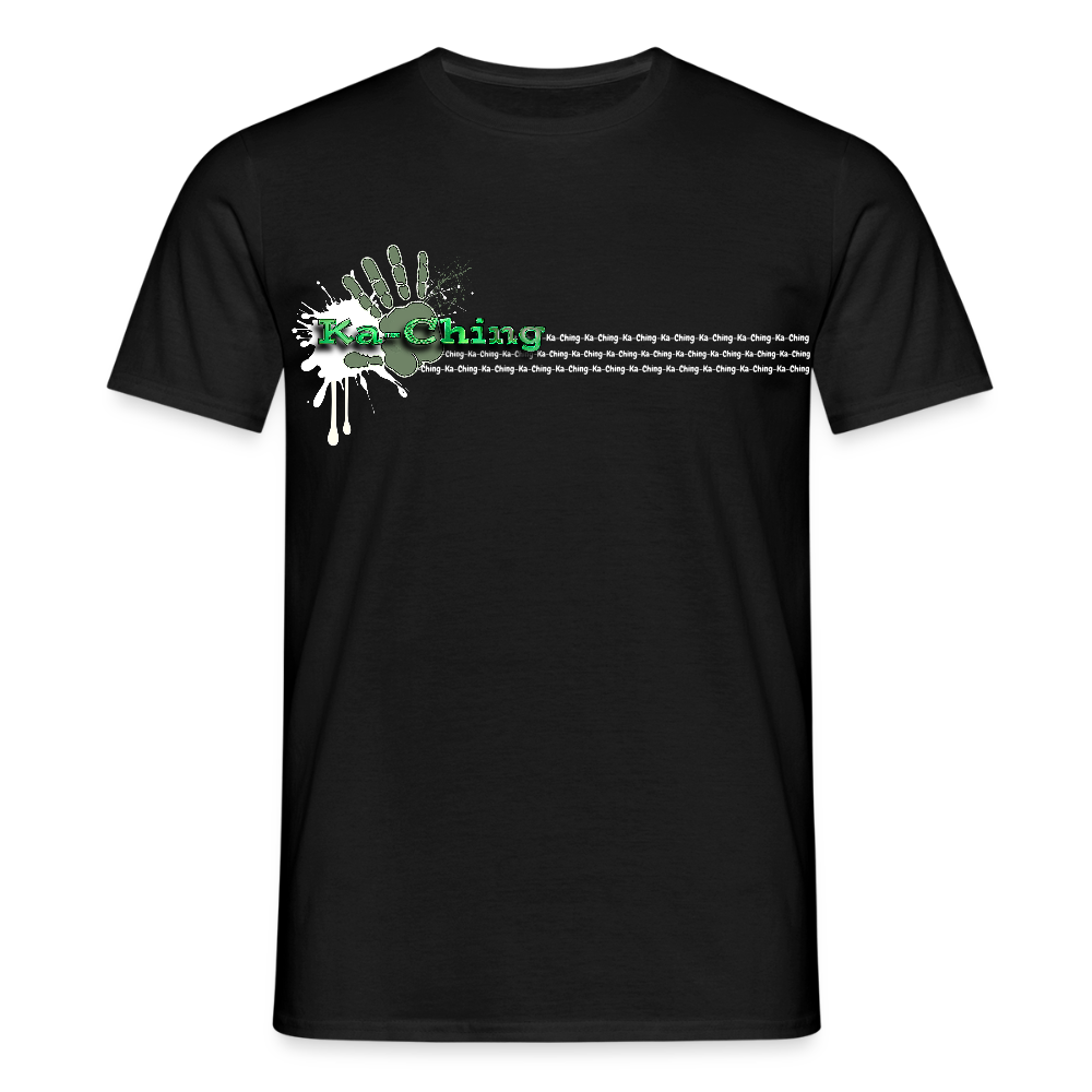 Unisex T-Shirt Ching Green Logo WH/Dark CHGR-T-01d - black