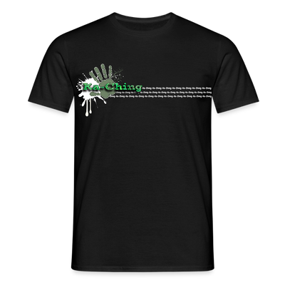 Unisex T-Shirt Ching Green Logo WH/Dark CHGR-T-01d - black