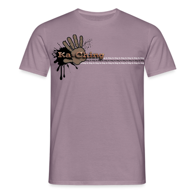 Unisex T-Shirt Ching Bronze Logo CHBZ-T-04c - purple-grey 