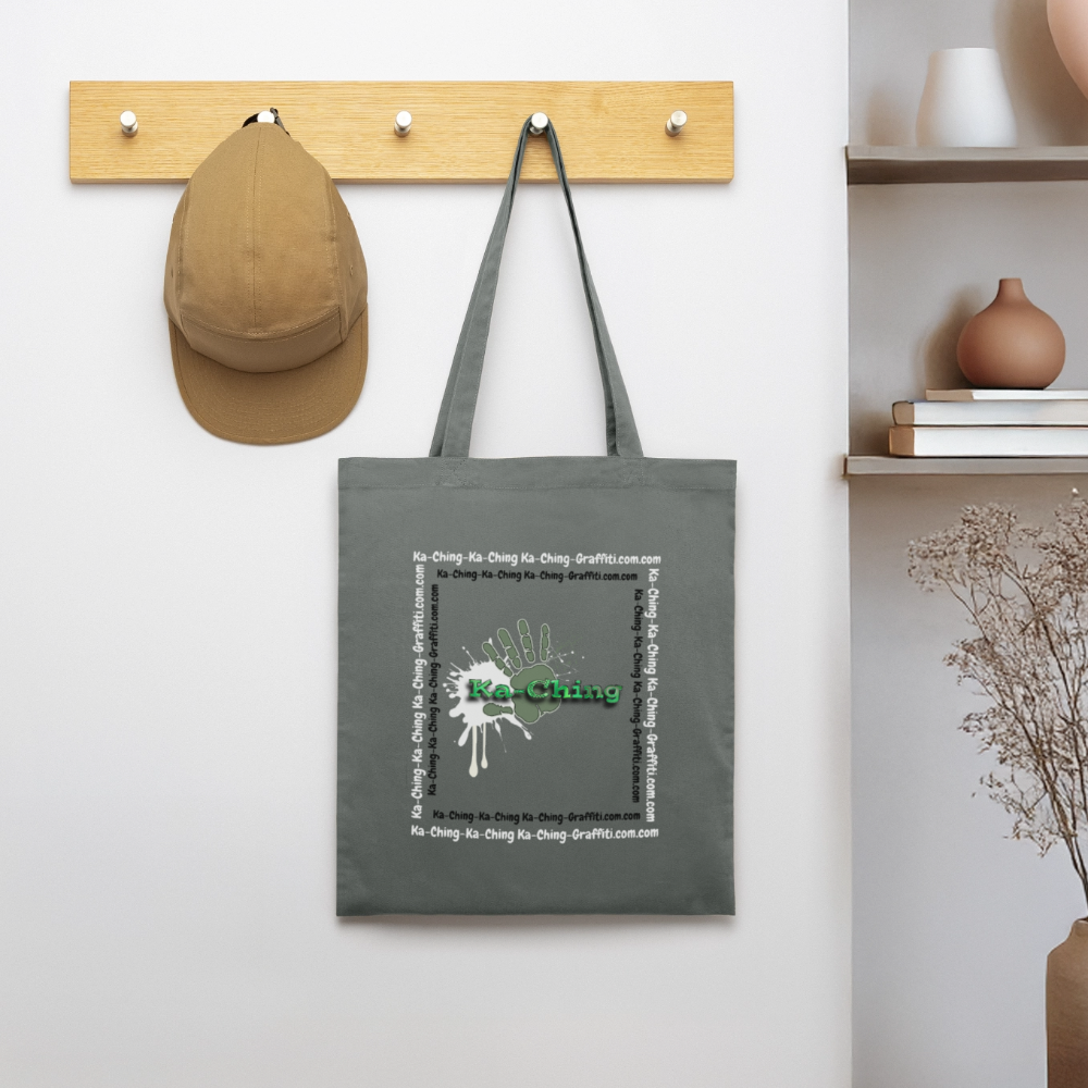 Ching Tote Bag Green Logo - anthracite