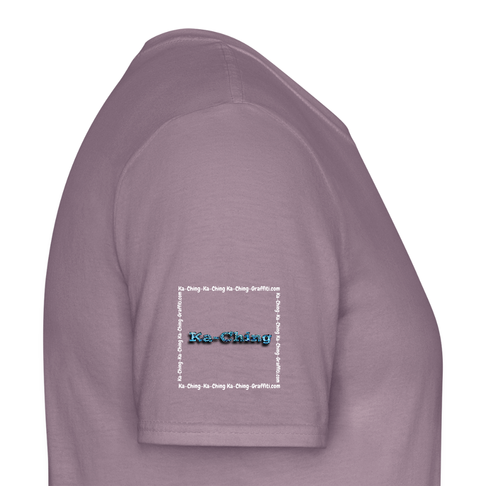 Unisex T-Shirt Ching Blue Logo WH/Dark CHBL-T-05d - purple-grey 