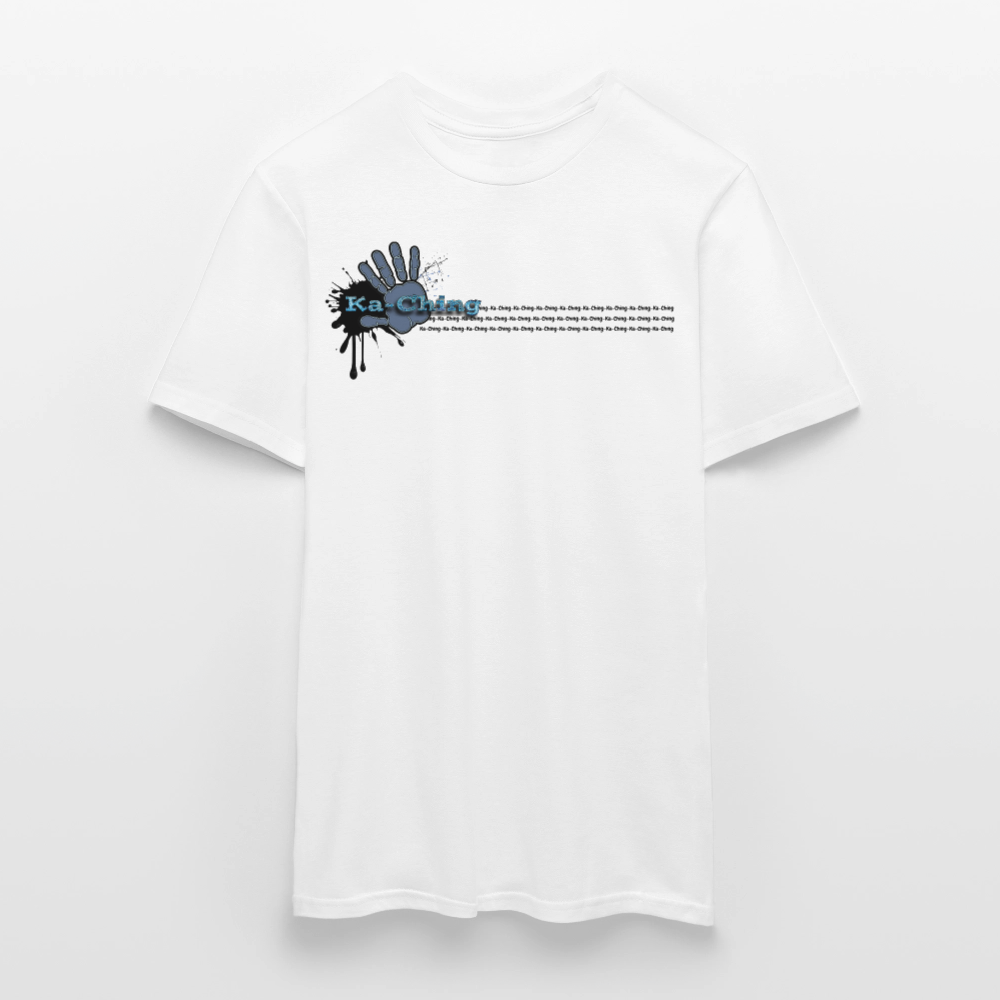 Unisex T-Shirt Ching Blue Logo CHBL-T-05w - white