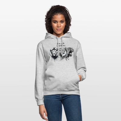 Ka-Ching Raw with confidence Unisex Hoodie - light heather grey