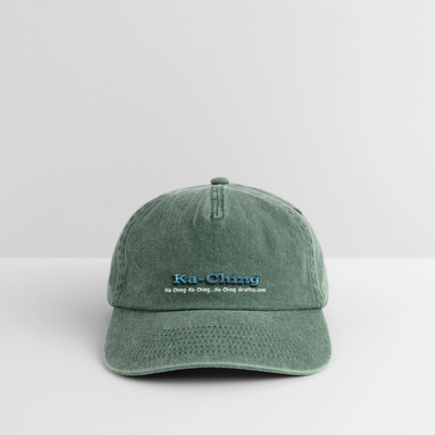 Ka-Ching Cap blue Logo - vintage bottle green 