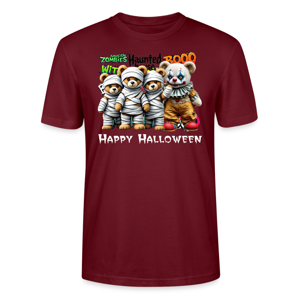 Teddies clown Tee - burgundy