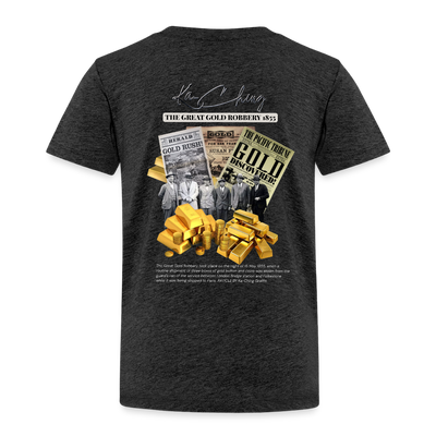 Gold Range The Great Robɓery 1855 Tee limited edition - charcoal grey