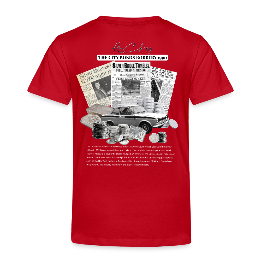 Silver Range City Bonds Robɓery 1990 Tee limited edition - red