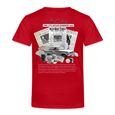 Silver Range City Bonds Robɓery 1990 Tee limited edition - red