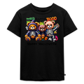 Skeleton Teddies Halloween Tee - black