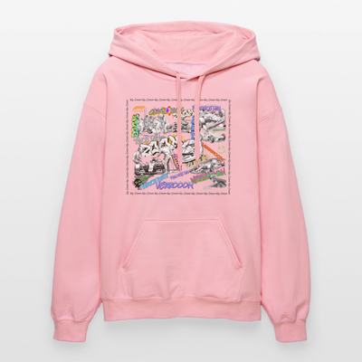 Unisex F1 Graffiti Hoodie - light pink