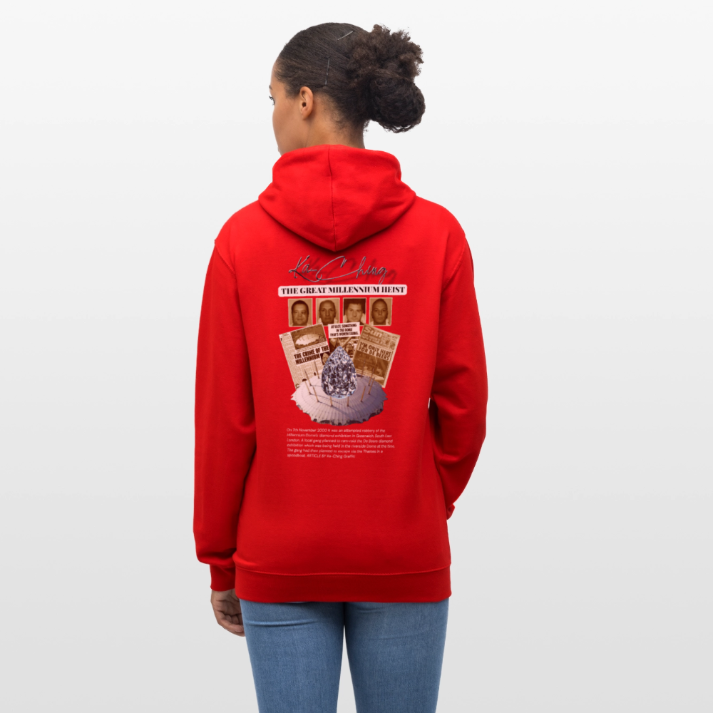 Diamond Range Millenium Heist 2000 Hoodie limited edition - red/white