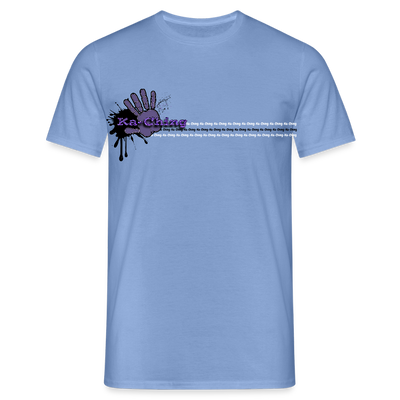 Unisex T-Shirt Ching Purple Logo CHPU-T-06c - carolina blue