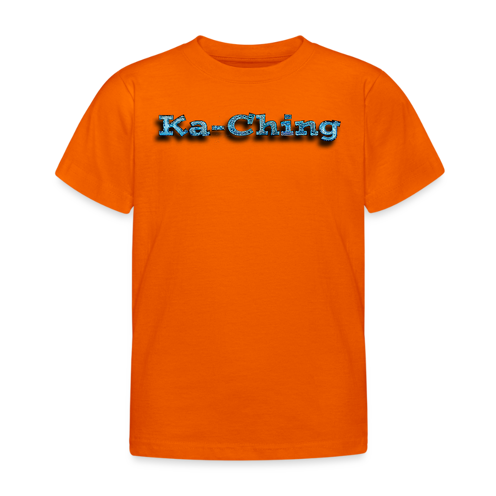 Ka-Ching  Kids T-Shirt Bluelogo - orange