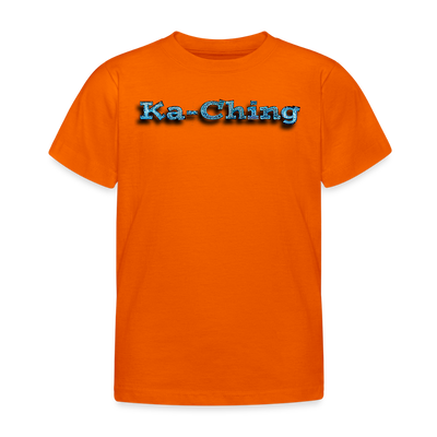 Ka-Ching  Kids T-Shirt Bluelogo - orange