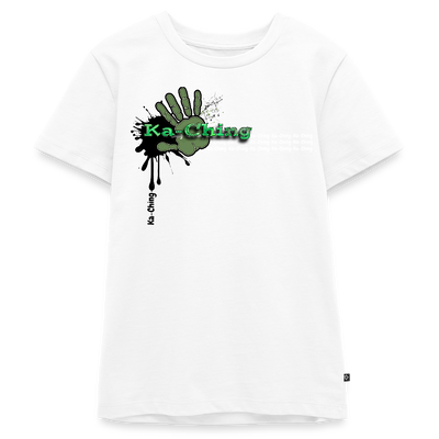 Ka-Ching T-Shirt Ching Green Logo - white