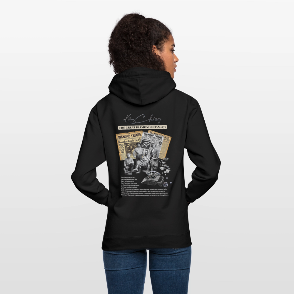 Diamond Range Unisex Hoodie limited editions design 2 - black