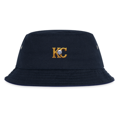 Limited Edition Diamond  Bucket hat. - navy/navy