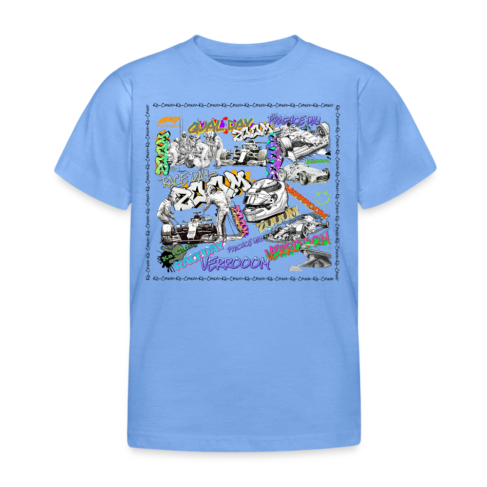 Kids Graffiti F1 T-Shirt - sky blue