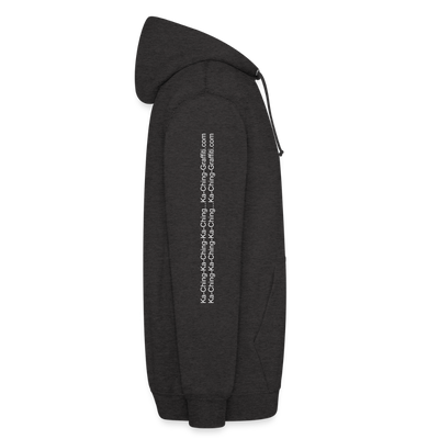 Unisex Hoodie Ching Silver logo - charcoal grey