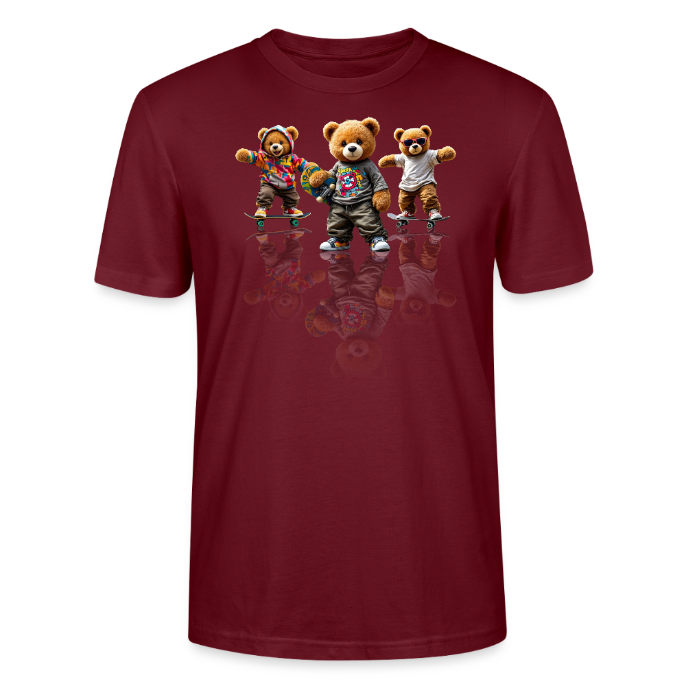 skateboarding Teds Tee - burgundy
