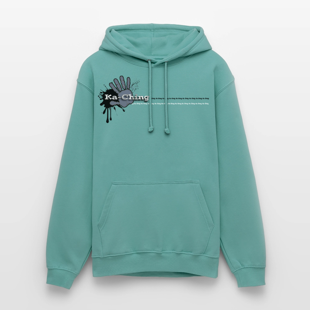 Unisex Hoodie Ching Silver logo - pastel turquoise