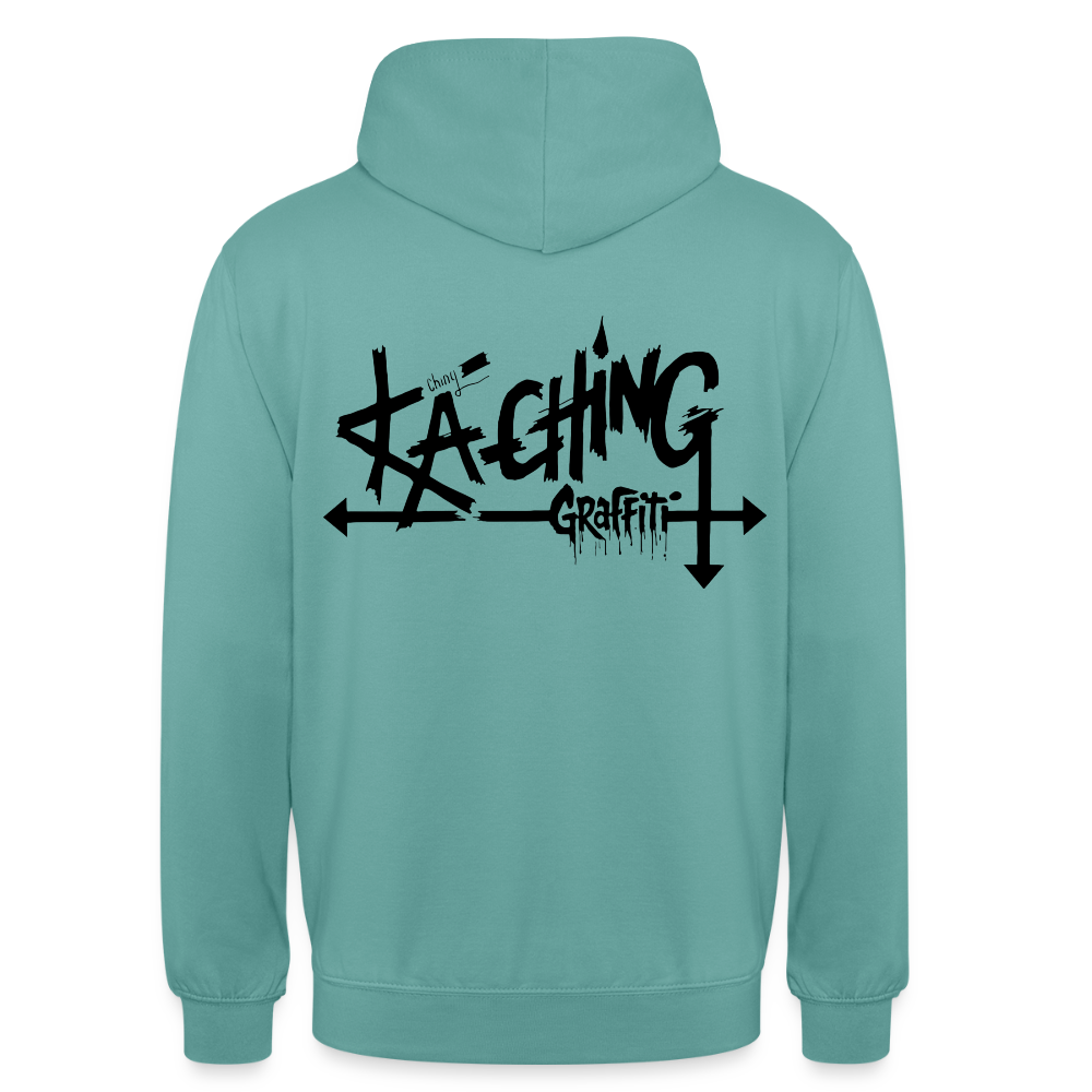 Minimal Range Unisex Hoodie limited Ka-Ching design2 - pastel turquoise