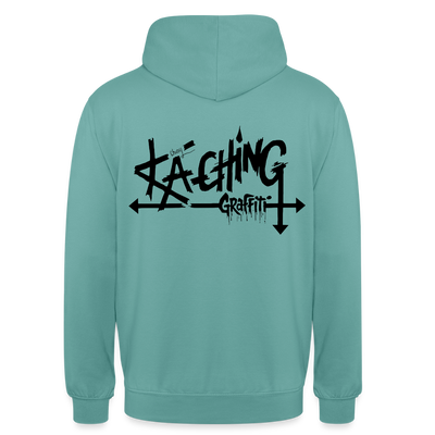 Minimal Range Unisex Hoodie limited Ka-Ching design2 - pastel turquoise