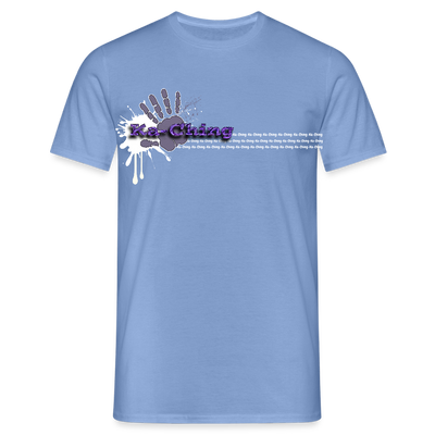 Unisex T-Shirt Ching Purple Logo WH/Dark CHPU-T-06d - carolina blue