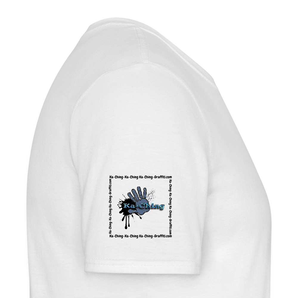 Unisex T-Shirt Ching Blue Logo CHBL-T-05w - white