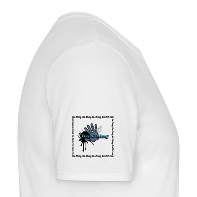 Unisex T-Shirt Ching Blue Logo CHBL-T-05w - white