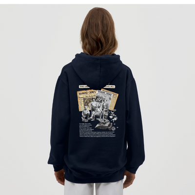 Diamond Range Unisex Hoodie limited editions design 2 - navy