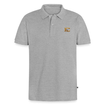 Diamond Range Unisex Polo Tee limited editions design 1 - heather grey