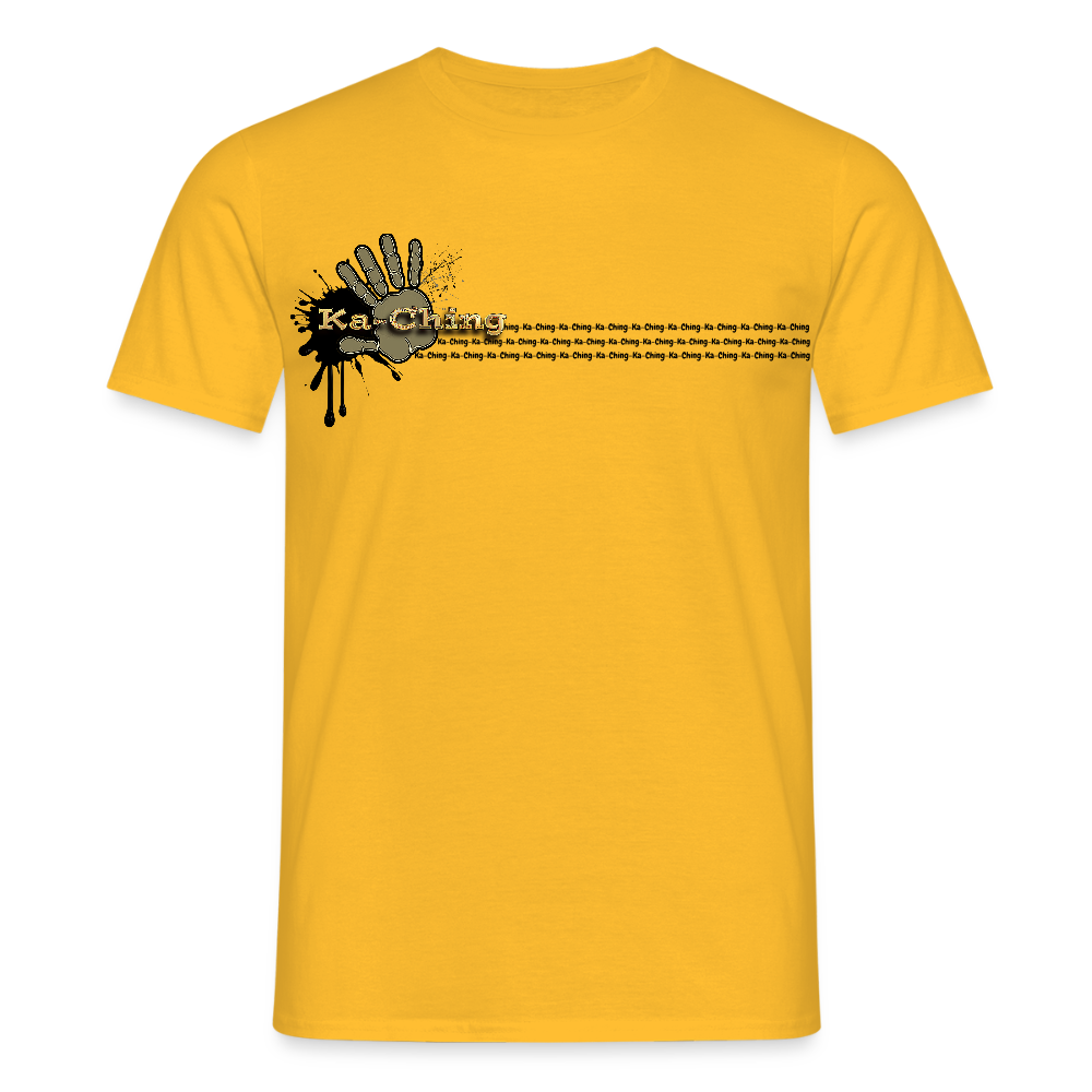Ka-Ching T-Shirt Ching Gold Logo CHGD-T-02w - yellow