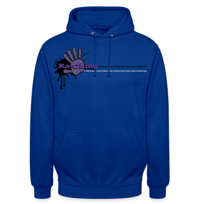 Unisex Hoodie Ching Purple logo - bright royal
