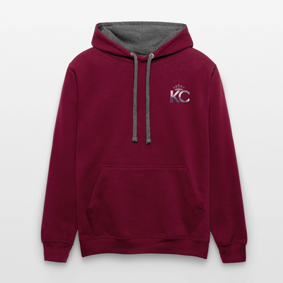 Silver Range City Bonds Robɓery 1990 Hoodie limited edition - burgundy/charcoal