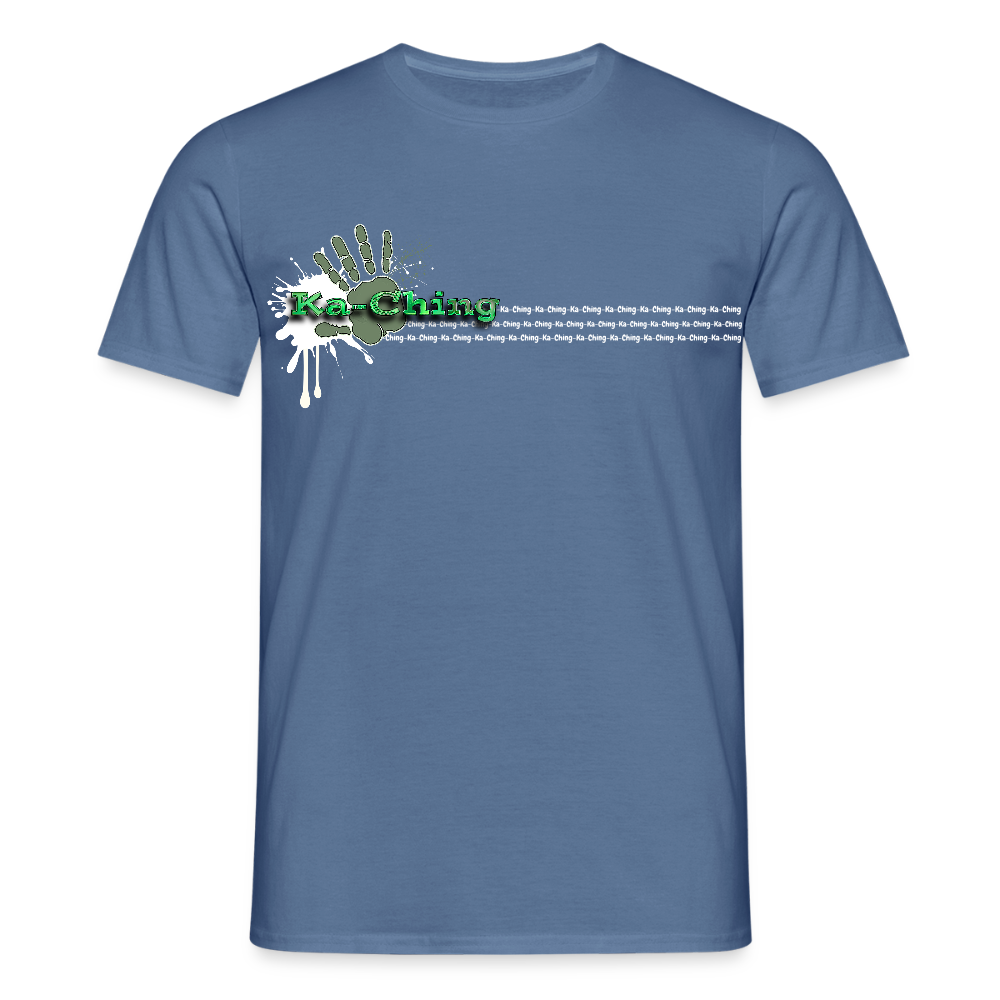 Unisex T-Shirt Ching Green Logo WH/Dark CHGR-T-01d - dove blue 