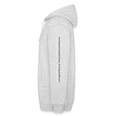 Ka-Ching Unisex Hoodie Ching Bronze logo - light heather grey