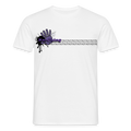 Unisex T-Shirt Ching Purple Logo CHPU-T-06w - white