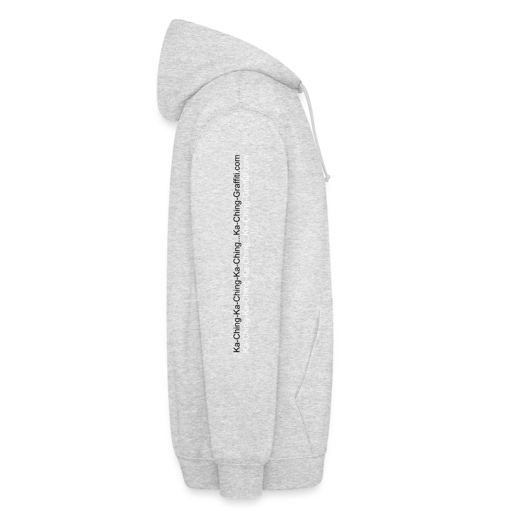 Ka-Ching Unisex Hoodie Ching Bronze logo - light heather grey
