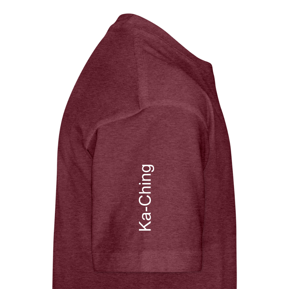 Unisex T-Shirt Ching Blue Logo - heather burgundy