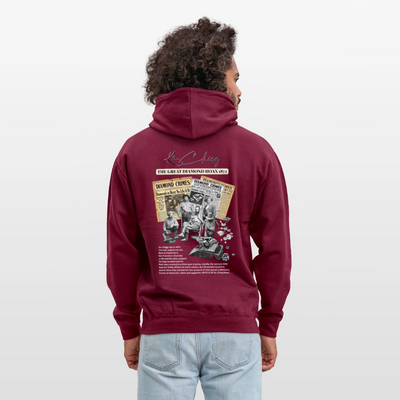 Diamond Range Unisex Hoodie limited editions design 2 - bordeaux