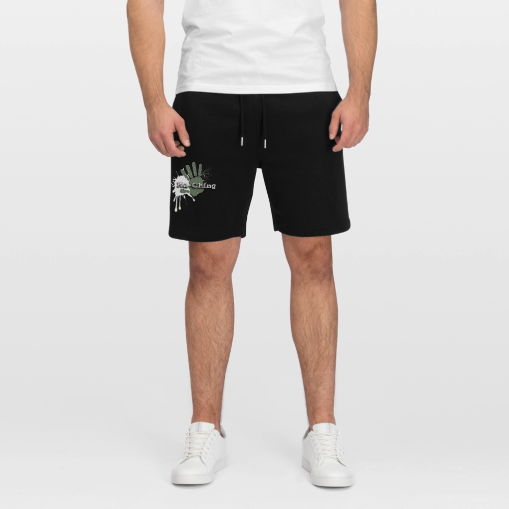 Ka-ching Unisex Jogging Shorts Ching Silver on black - black