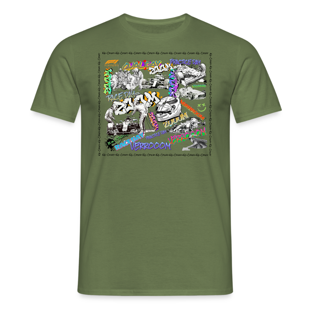 Unisex T-Shirt F1 Graffiti - military green
