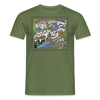 Unisex T-Shirt F1 Graffiti - military green