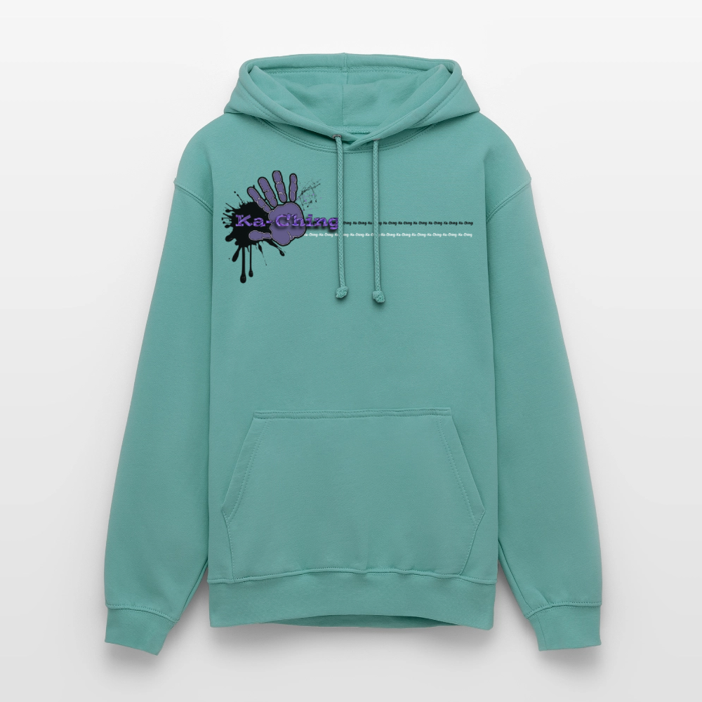Unisex Hoodie Ching Purple logo - pastel turquoise
